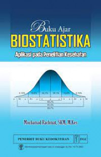 Buku ajar Biostatistika aplikasi pada penelitian kesehatan