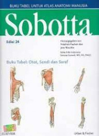 Sobotta : Buku tabel otot, sendi dan saraf